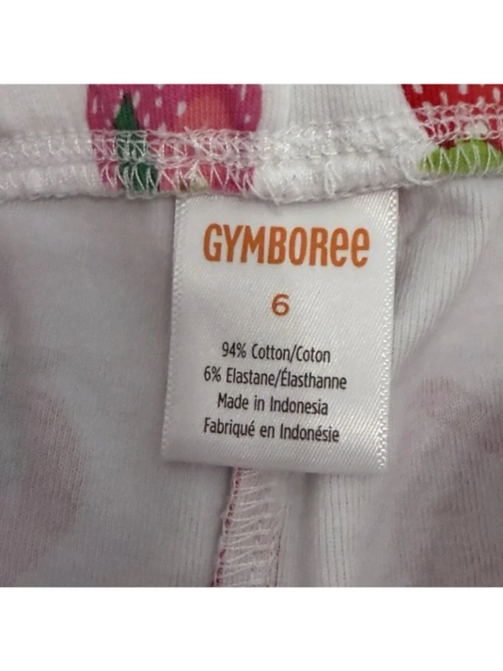 Gymboree Strawberry Applique Dress & Bike Shorts Matching Set size 6 100% Cotton